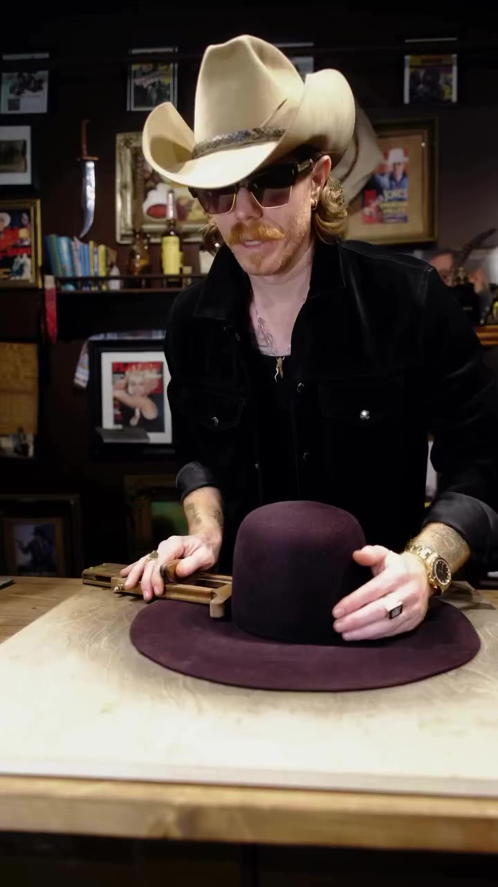 A hat doesn’t have to be crazy to be cool! This classic Black cherry cowboy…