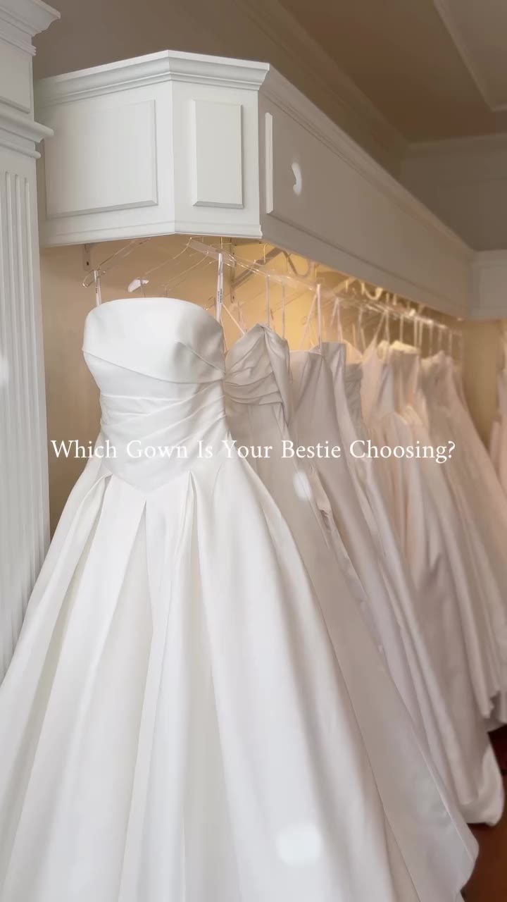 Sound off in the comments 🤍 Which gown would your bestie pick? 1, 2, 3, 4, or…
