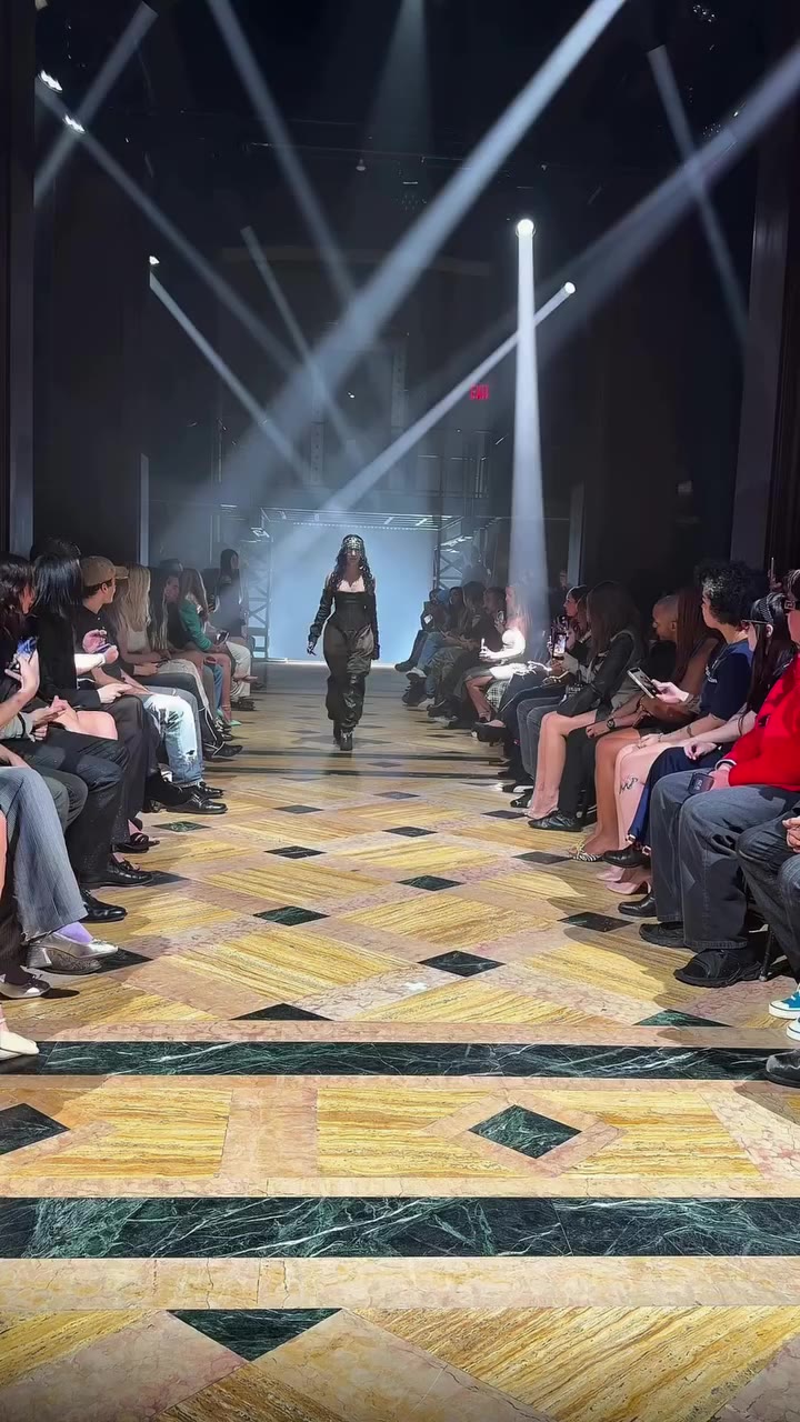 @elenavelez SS27 “SMITE” @nyfw . Presented at 20 Exchange Place in Manhattan’s…