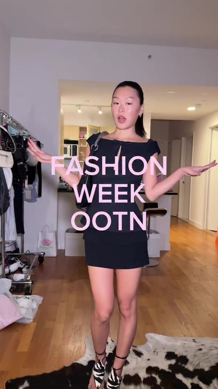 last night of fashion week getting ready in my final look with @bellamihair