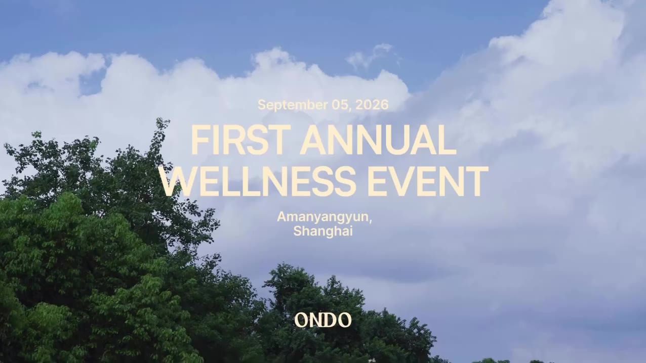 Shanghai is always in motion. So were we. For ONDO’s first Annual Wellness…