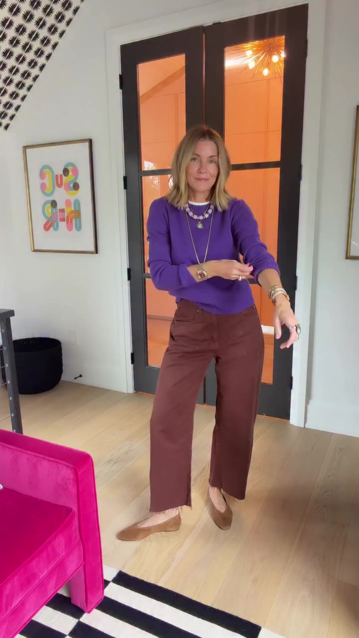 Currently crushing on PURPLE? Yep, Same. Temps dipped justtttt a tad today so…