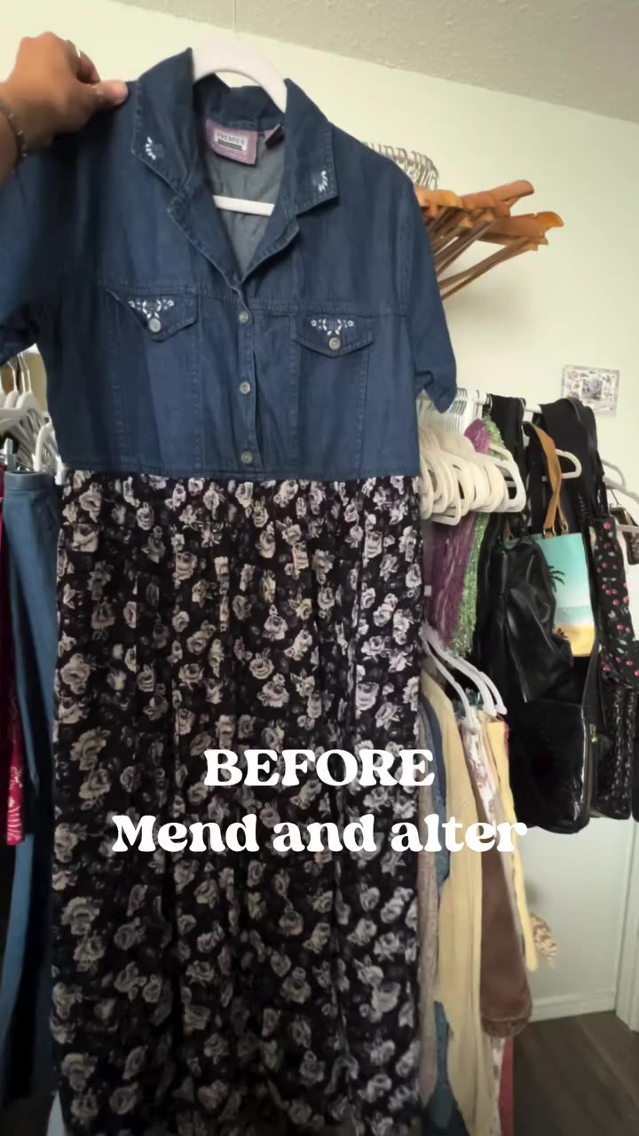 I mend SO MUCH of the clothing I source. I alter less often. I’m always happy…