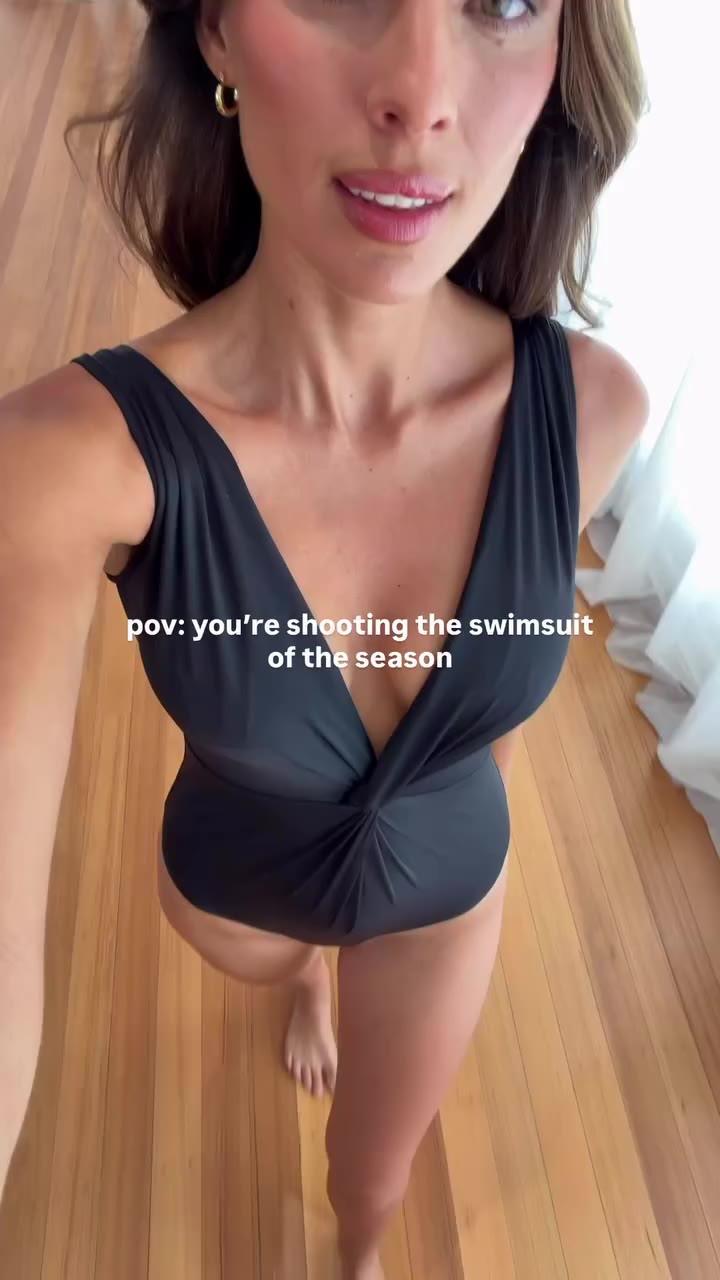 POV: you’re shooting the swimsuit of the season. Our new Twist One Piece aka…