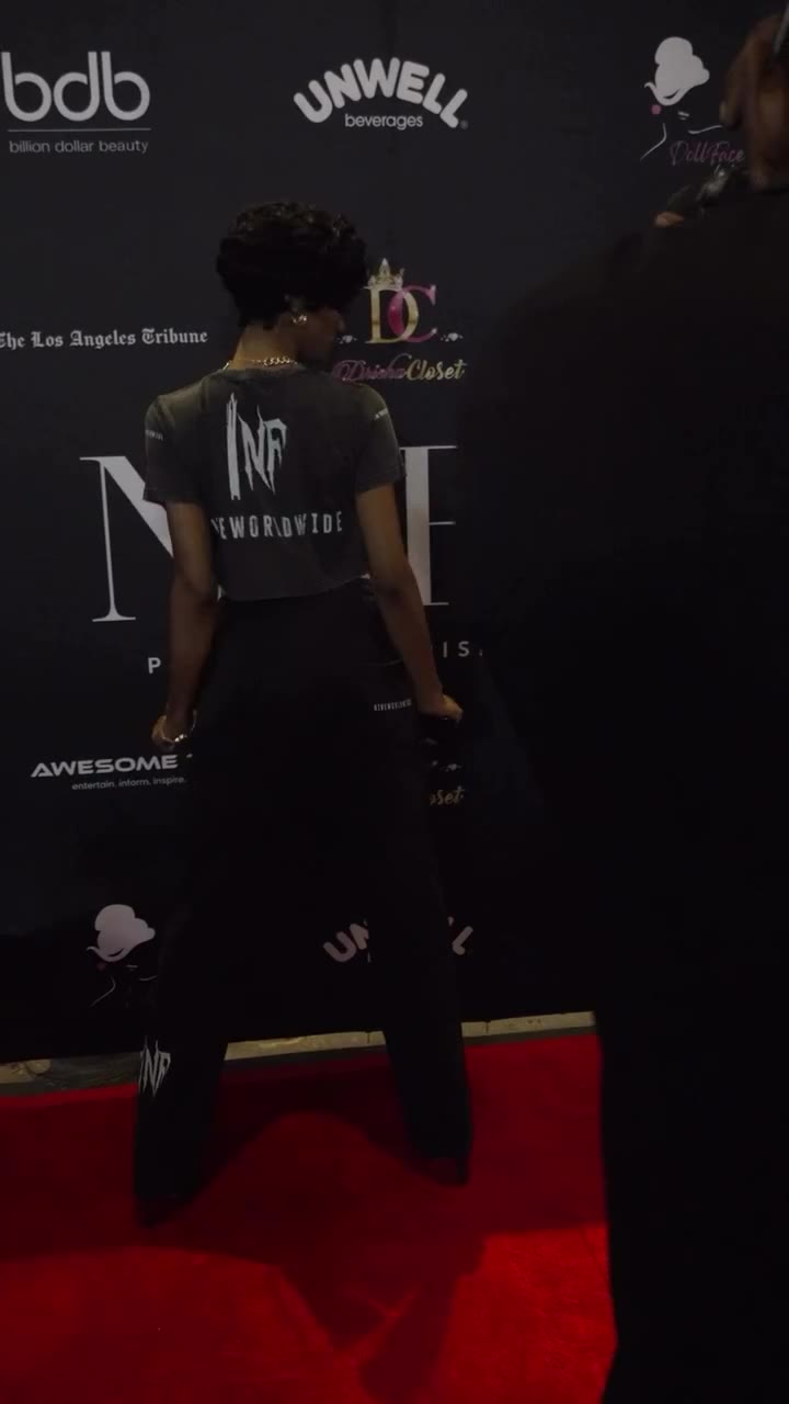@team1nfekted hits the red carpet at the @drisha_closet fashion show during…