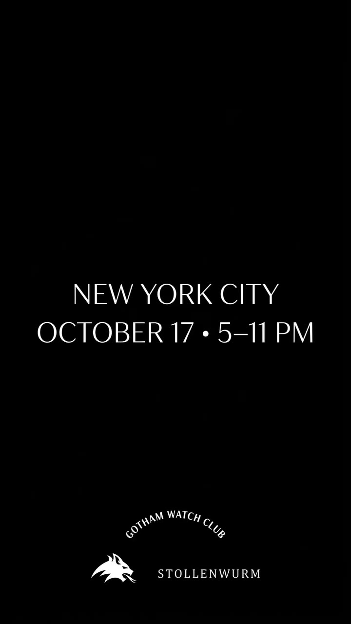 We are planning something very special for New York watch week stay tuned for…