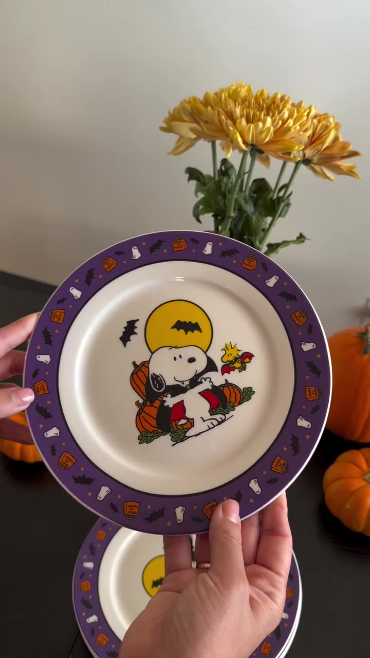 Spooky season with the Peanuts crew 🎃👻 #silverbuffalo #peanuts #peanutsgang…