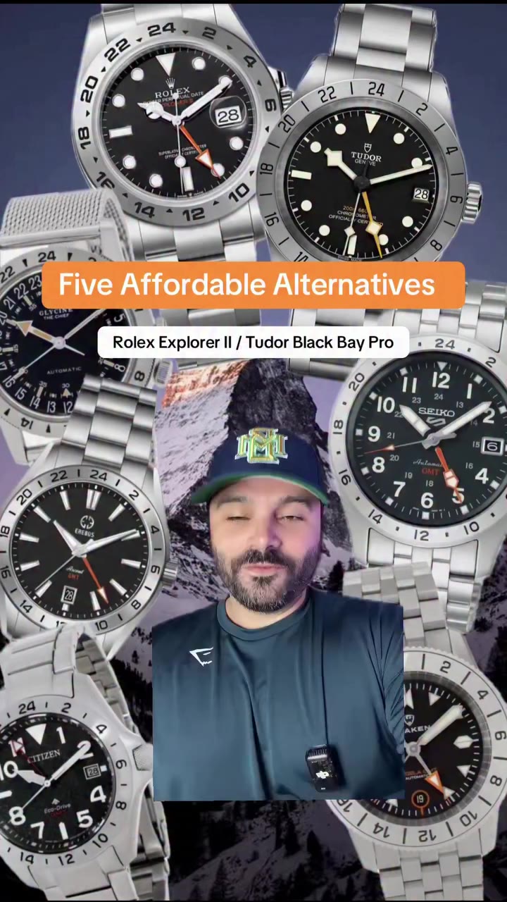 Five affordable alternatives to the Rolex Explorer II black dial or the Tudor…