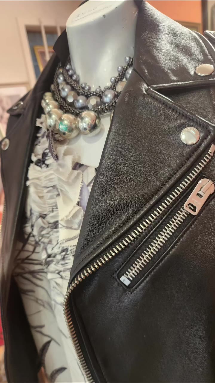 NEW ARRIVALS !!! NEW LEATHER COACH BIKER STYLE JACKET. ROBERTO CAVALLI…