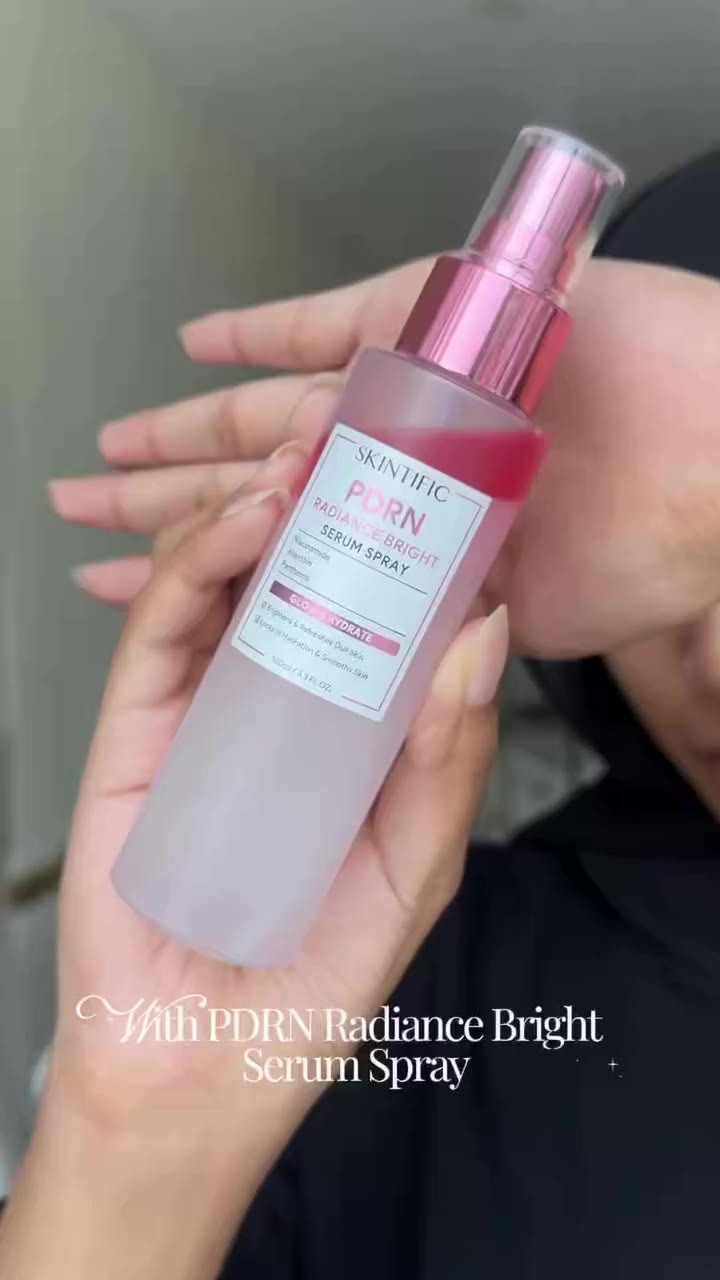 A little glow reset ✨ Skintific PDRN Serum Spray 🤍 @skintific.my #pdrnserum…