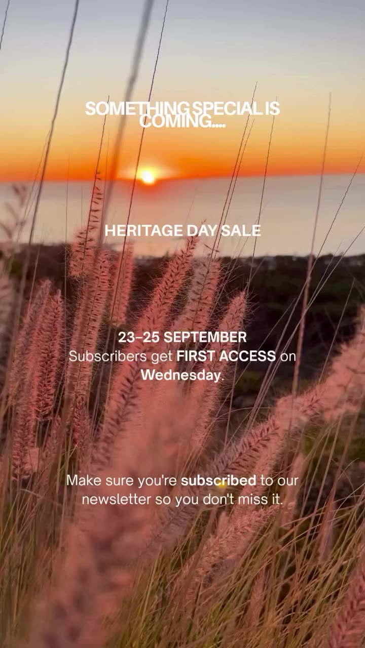 HERITAGE DAY SALE This Heritage Day, enjoy 20% OFF site-wide. 23 September…