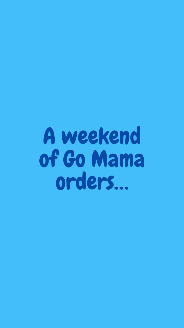 Theres no such thing as a ‘typical’ order for Go Mama, and this weekend was…