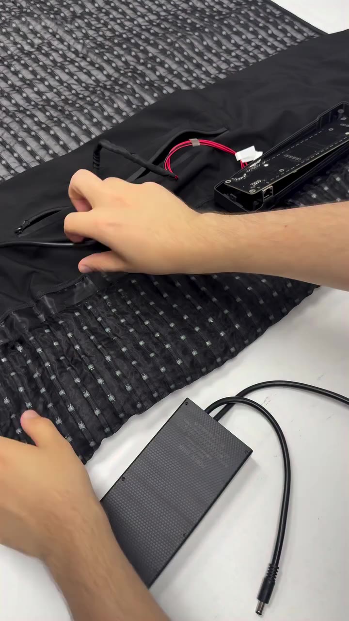 LED by FABRIC FUTURE A high-tech textile material combining a flexible fabric…