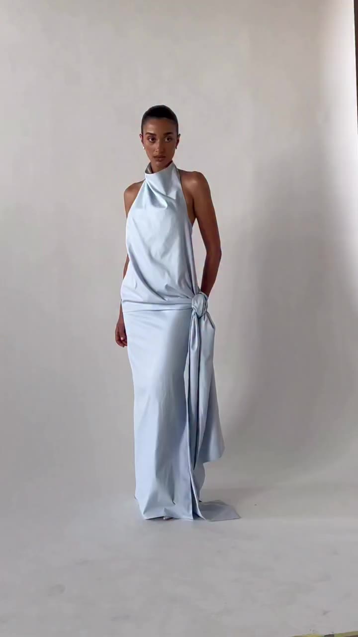 The Julissa Dress. Sculptural draping meets a clean, refined silhouette…