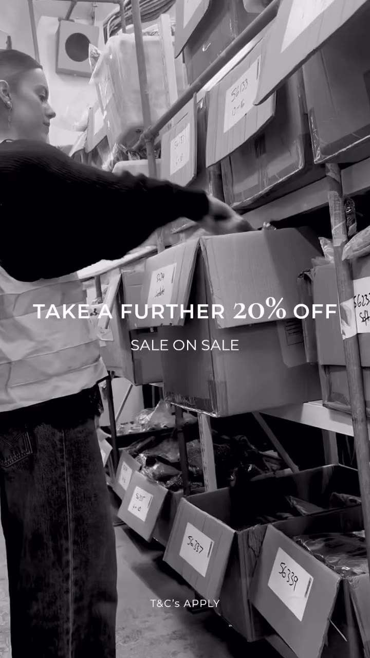 SALE ON SALE! Take a further 20% off sale starts now. T&Cs apply. #mosthelabel…