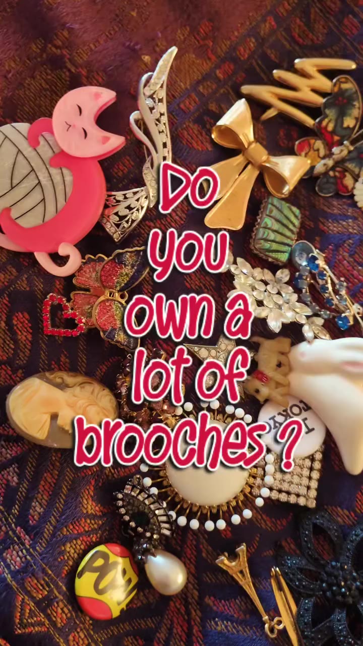 Covering this jacket with some of my brooch collection brought me so much joy…