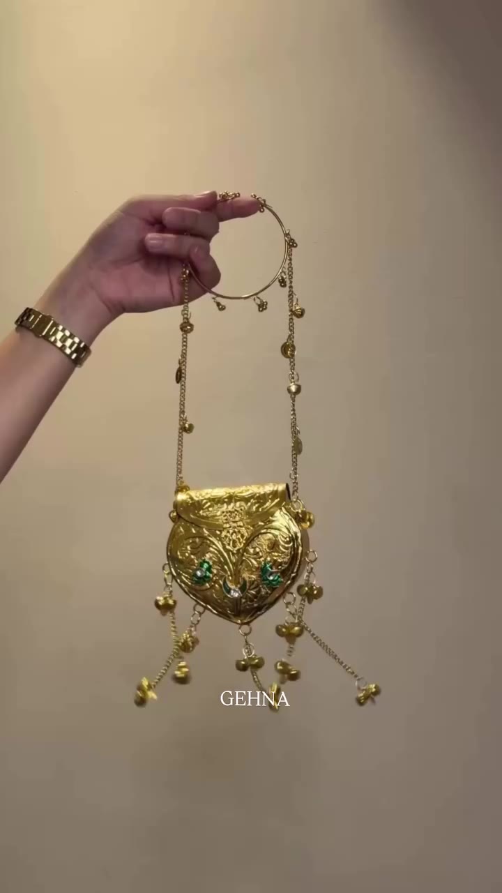 Not just a bag, it’s a whole statement. Handcrafted details,gold finish & the…