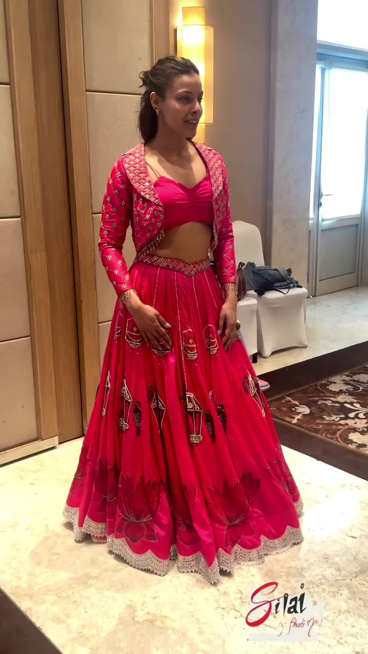Shringar tales A celebration of Indian couture in a vibrant fuchsia pink …