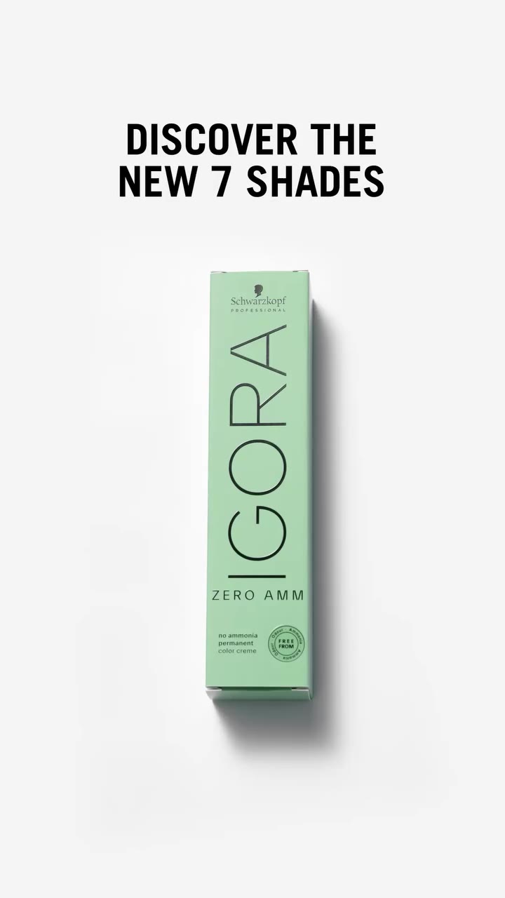Have you heard? IGORA ZERO AMM is now available in 7 NEW true-to-tone shades…