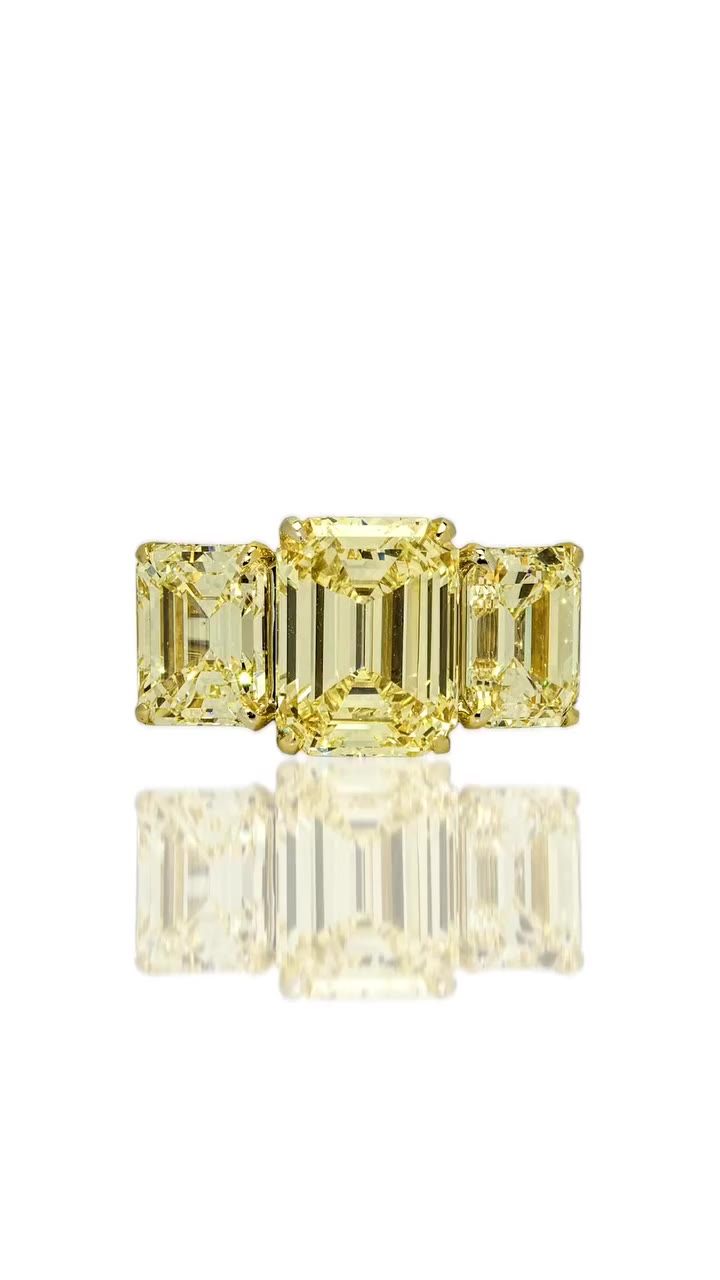 Three exceptional diamonds, one radiant composition. The Three Diamond Suns…