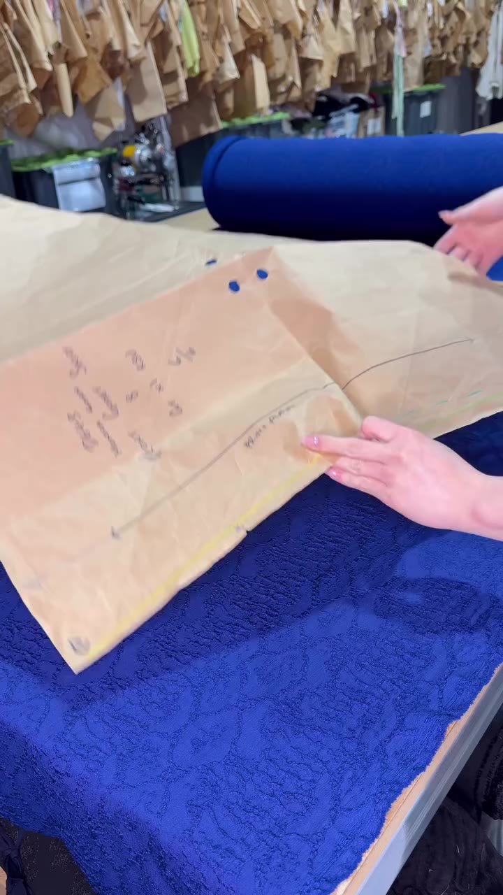 From cutting table to final fitting. Watch as we lay, cut and sew the Natalya…