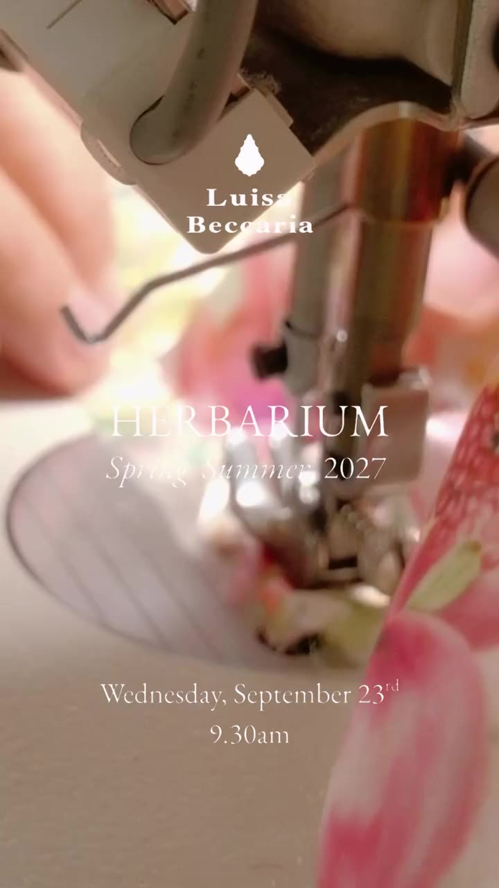 Tomorrow. “HERBARIUM” Luisa Beccaria Spring Summer 2027 Where nature leaves…