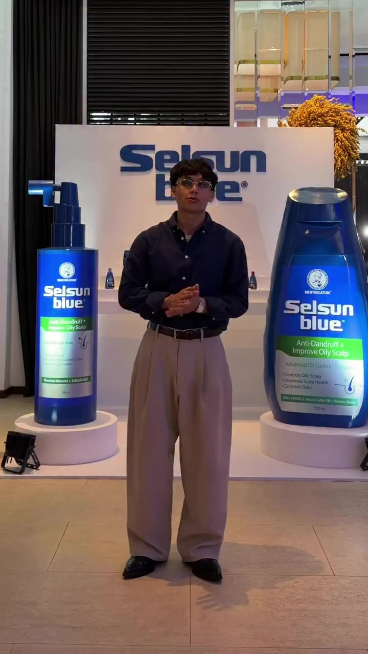 A day of learning about hair and scalp care with Selsun Blue.🌀 From scalp…