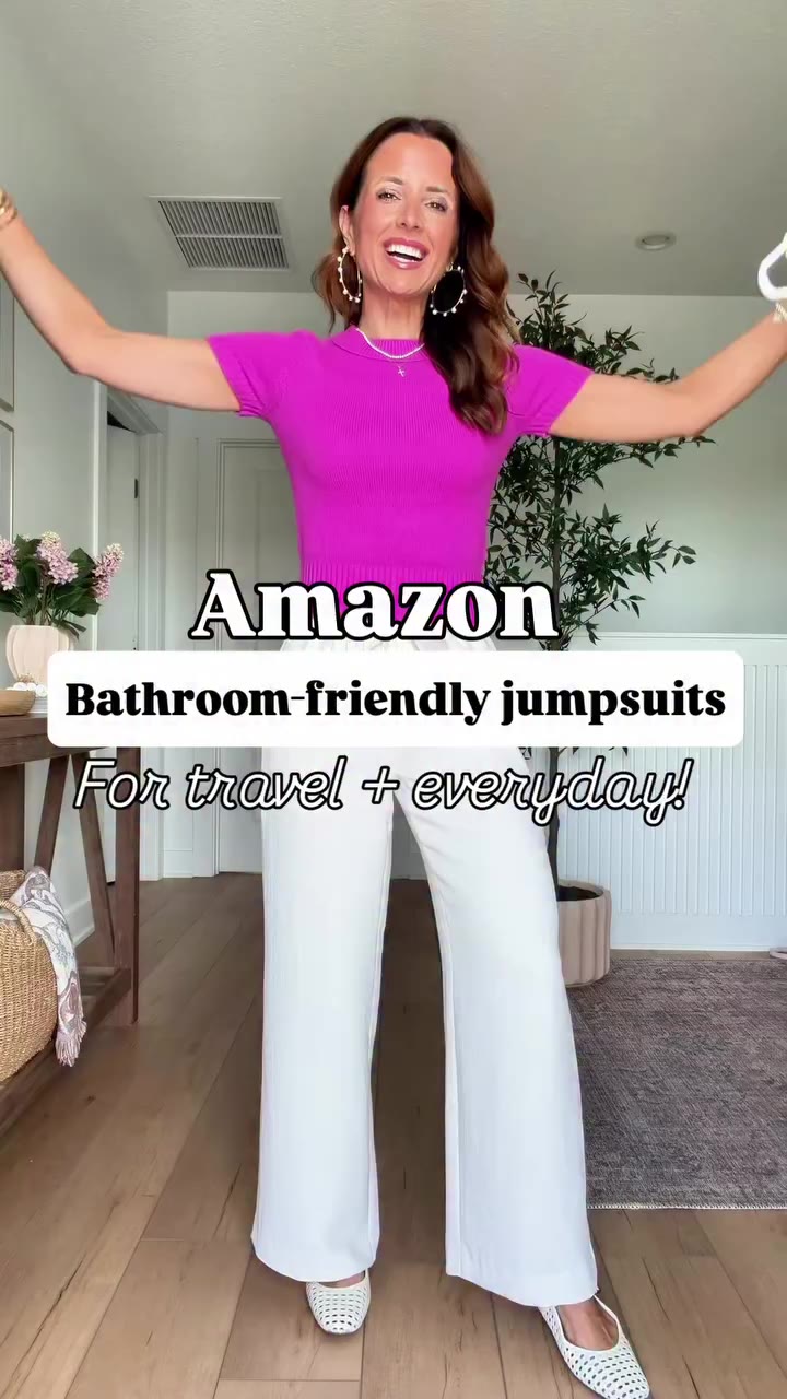 Comment JUMPSUIT below to shop these bathroom-friendly jumpsuits that are…