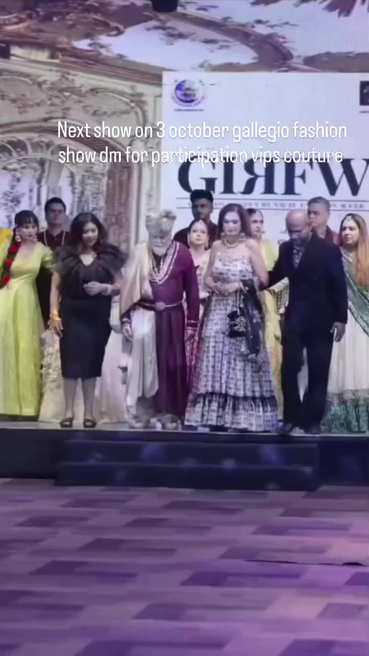 Upcoming runway show on 3 october gallegio show By Preeti vipin aggarwal vips…