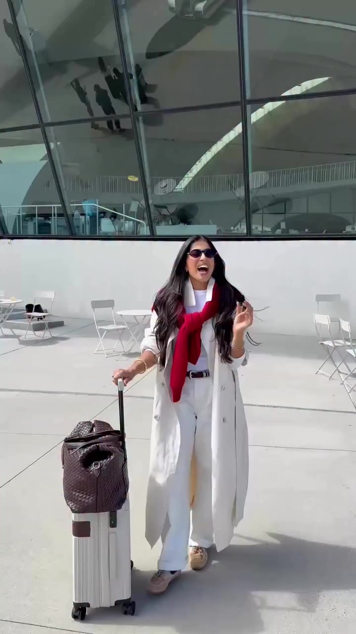 On set, shooting our Travel Collection in NYC 🧳
