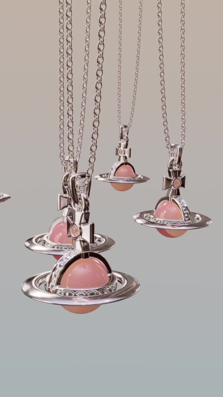 全新配色的 New Tiny Orb 項鍊，並飾以璀璨水晶點綴。 #VWAW2627⁠ #WestwoodJewellery