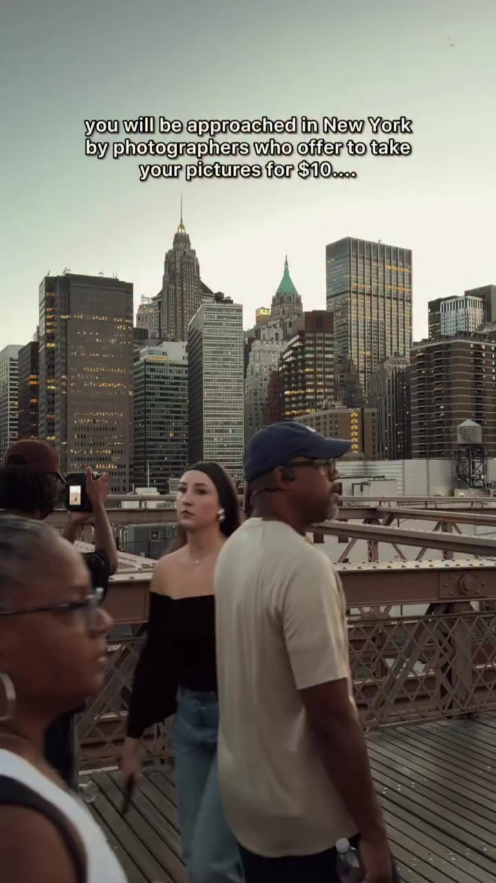 You will be approached in New York by photographers who offer to take your…