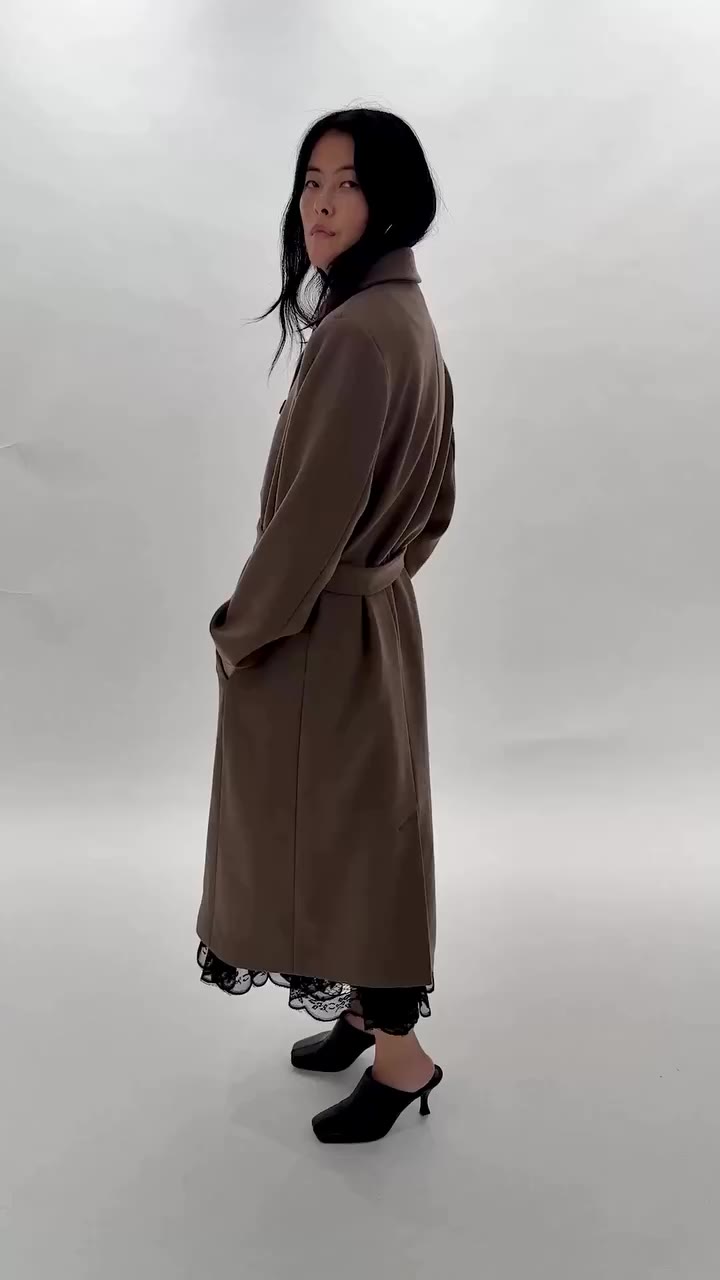 BTS: Get a closer look at the Lilah coat and Zarian skirt 🖤