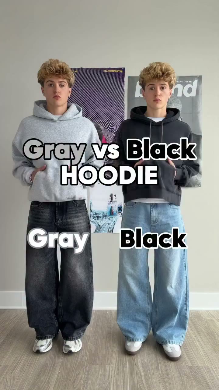 Gray vs. Black Hoodie Outfits 🎱 Comment STYLE and I’ll send you my 5 favorite…