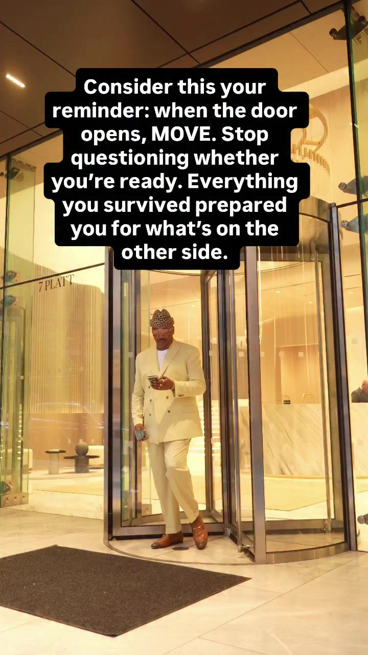 Stop questioning whether you’re ready. Everything you survived prepared you…