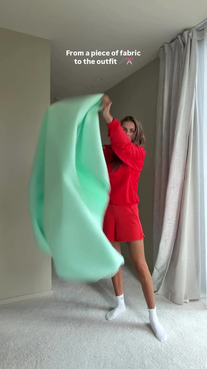 From a piece of fabric to the outfit🩵