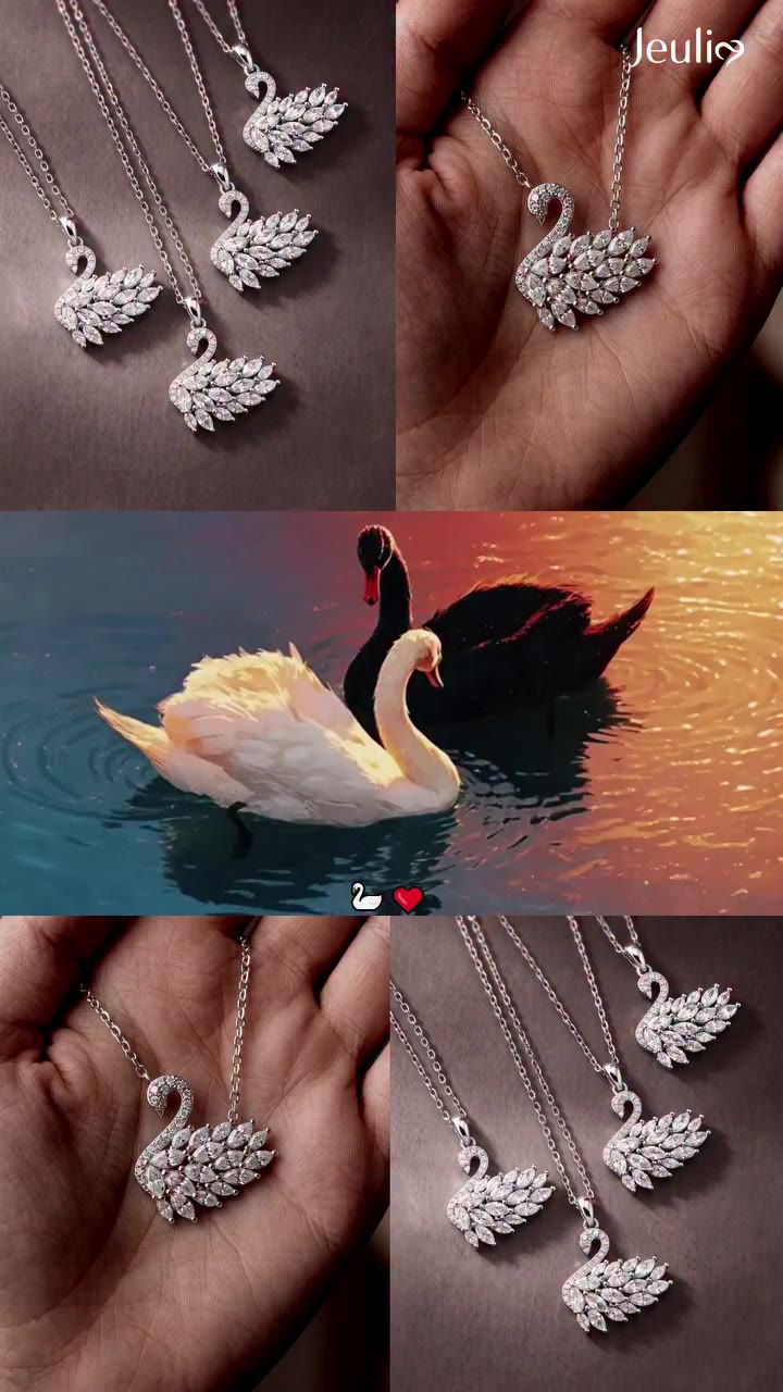 Poised, graceful, and bound for life. 🦢✨ Feathery marquise white stones that…