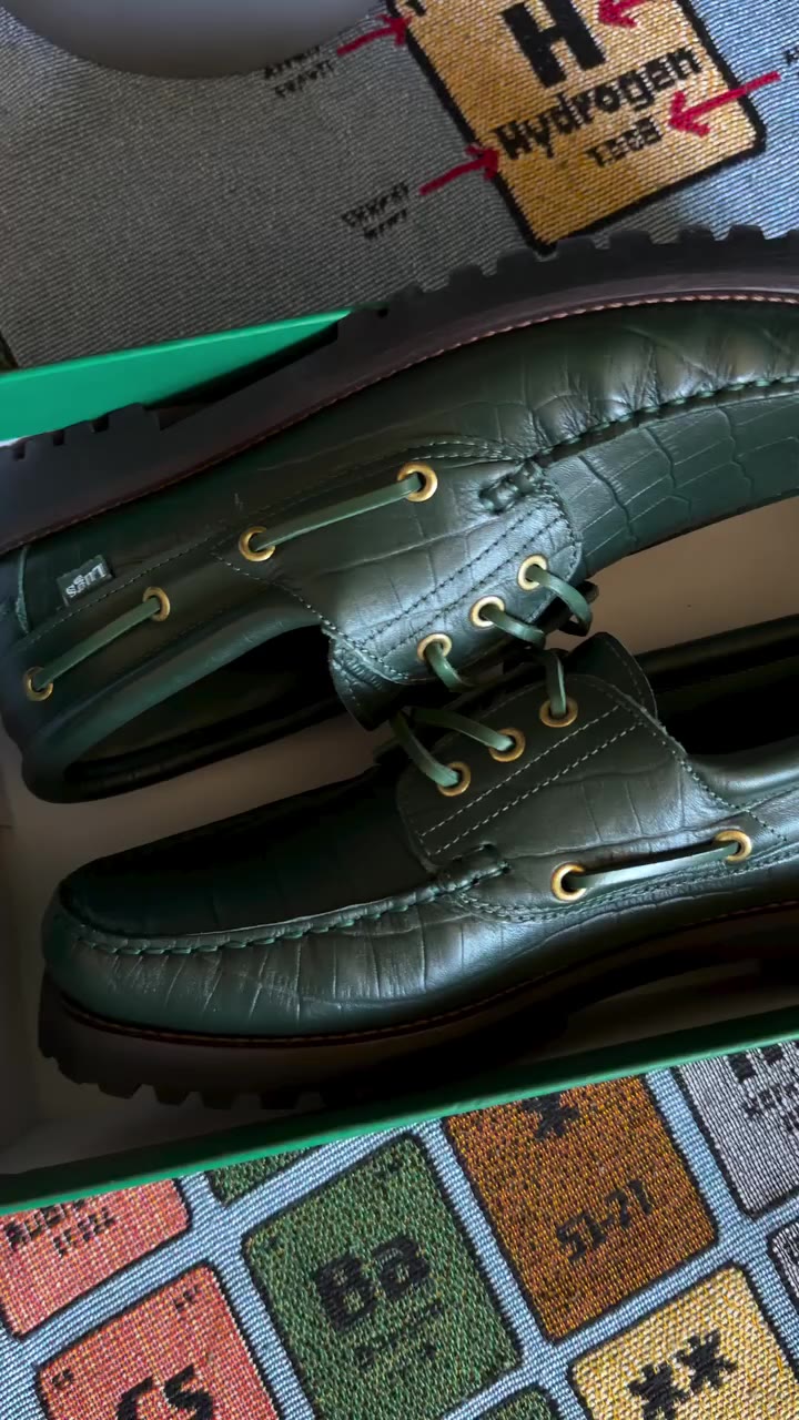 New leather essentials🐊👞💚