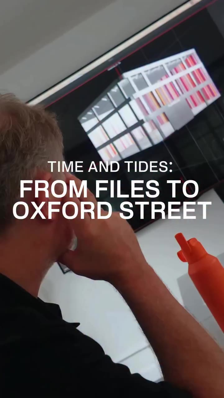 From files to Oxford Street - ‘Time and Tides’ Painted by hand now transformed…