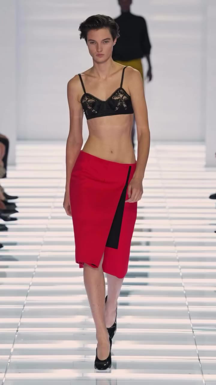 The skirt as object. For the Prada Spring/Summer 2027 womenswear collection…