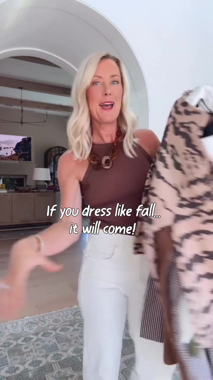 Dress for the season you want, not the season you have!? 😂 Cooler temps…