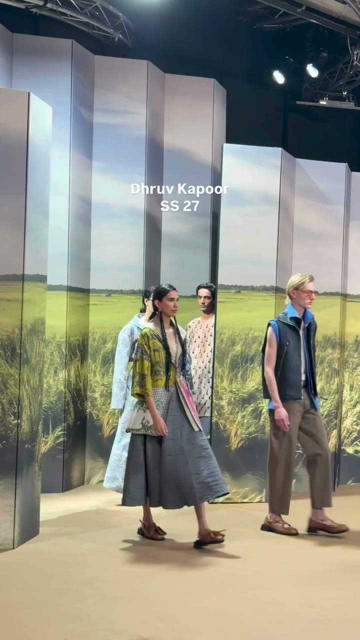 Dhruv Kapoor SS 27 . . . #happeningnow #mfw #fashionshow