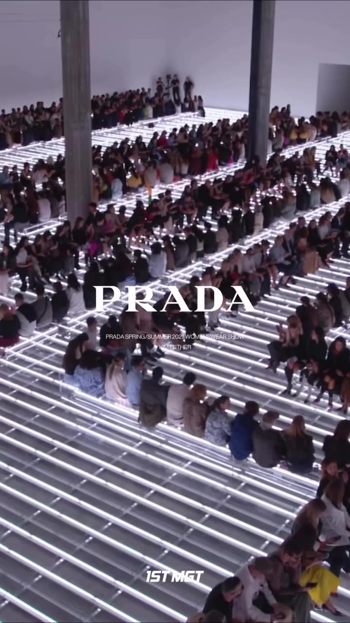 KIM ESTHER walking for @prada Spring/Summer 2027 womenswear collection by…