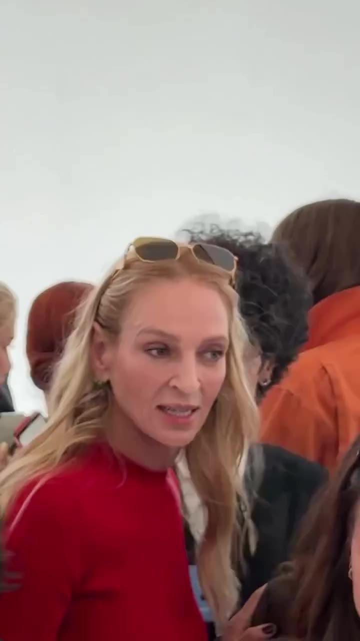 @umathurman for @prada SS2027 during #milanfashionweek #mfw