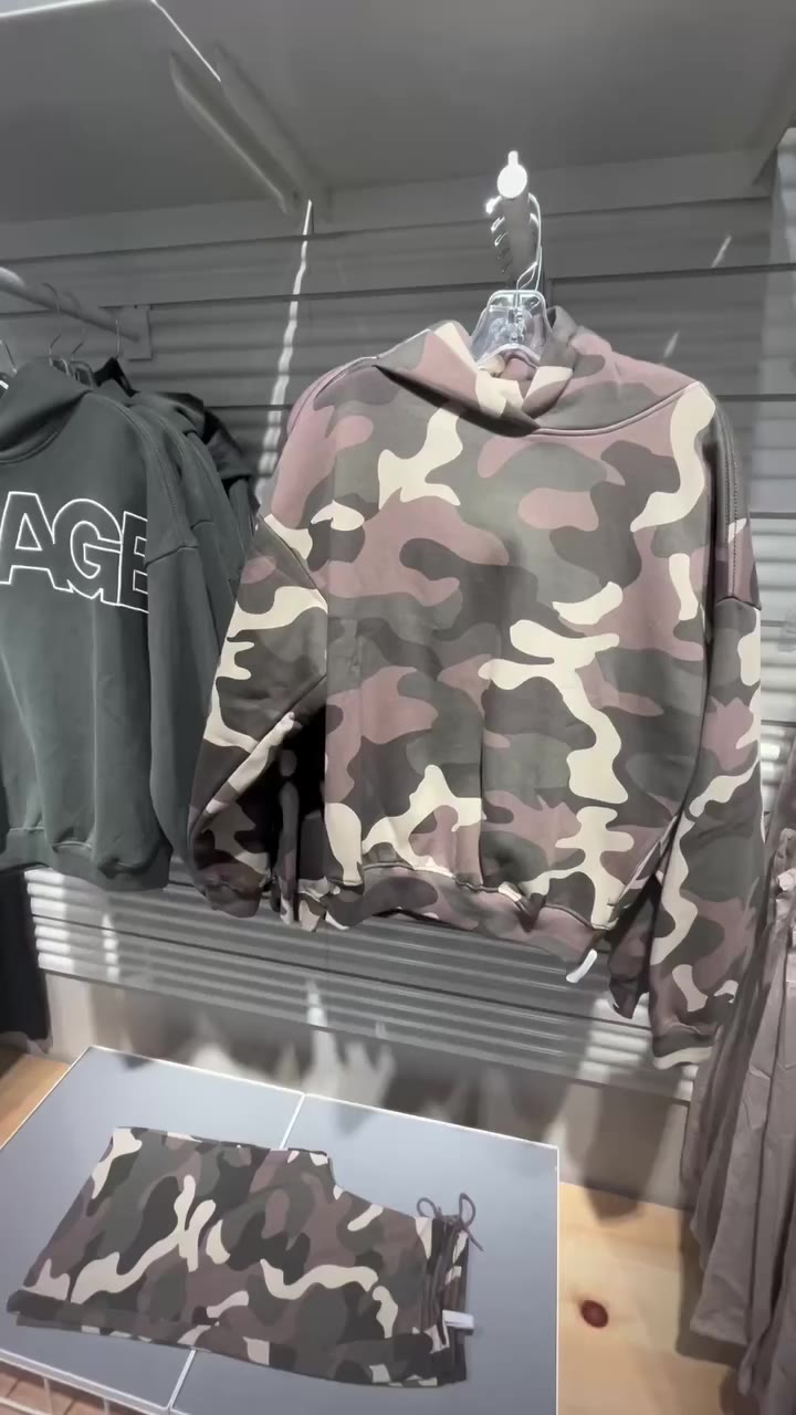 New army print at Garage💚❤️🖤
