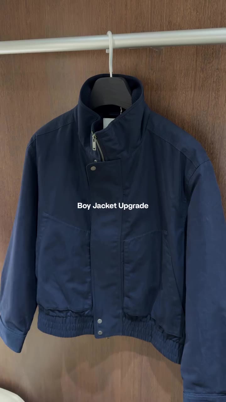 Beautiful funnel neck jacket to upgrade your autumn wardrobe from Cos…