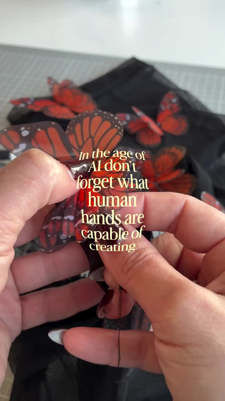 If you need me I’ll be in the studio embroidering butterflies🦋🤍 I’ve been…