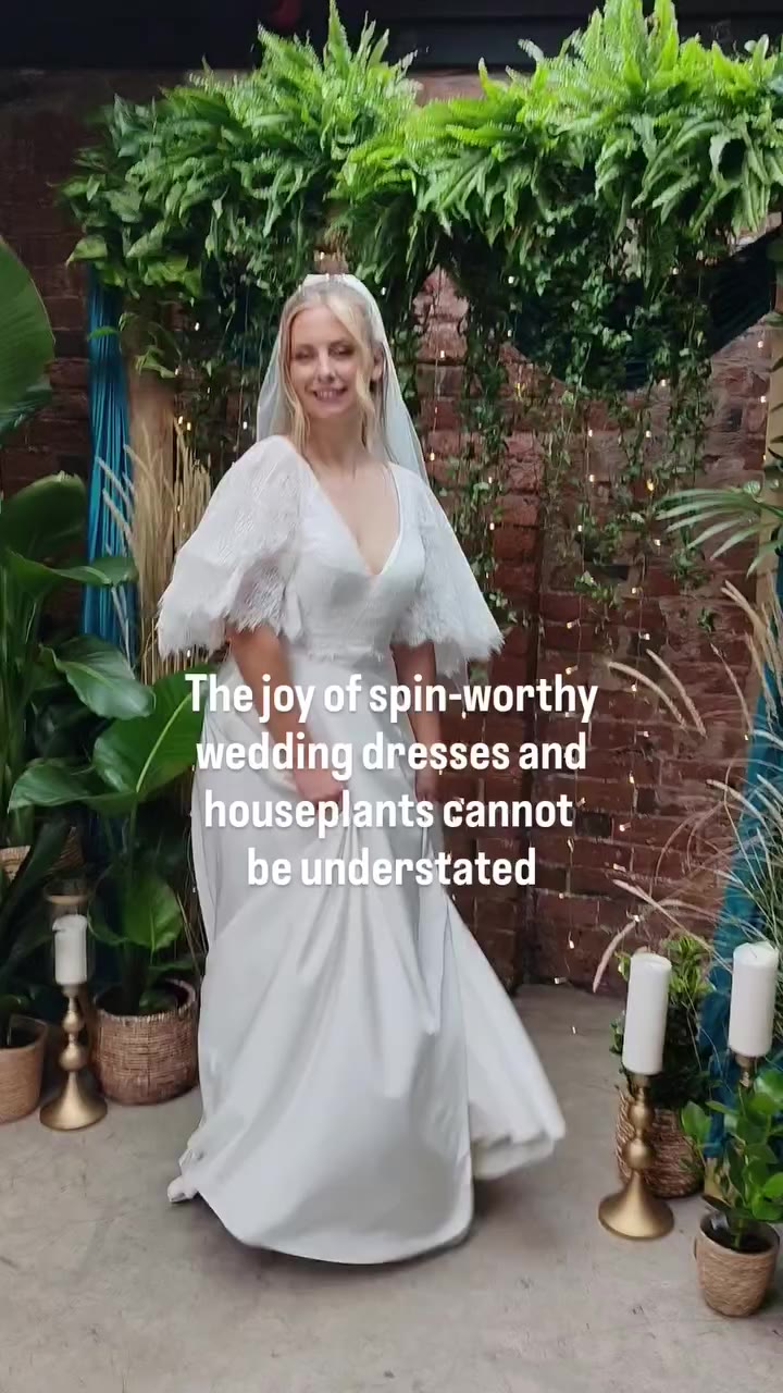 When a dress feels right often the first thing a bride will want to do is spin…