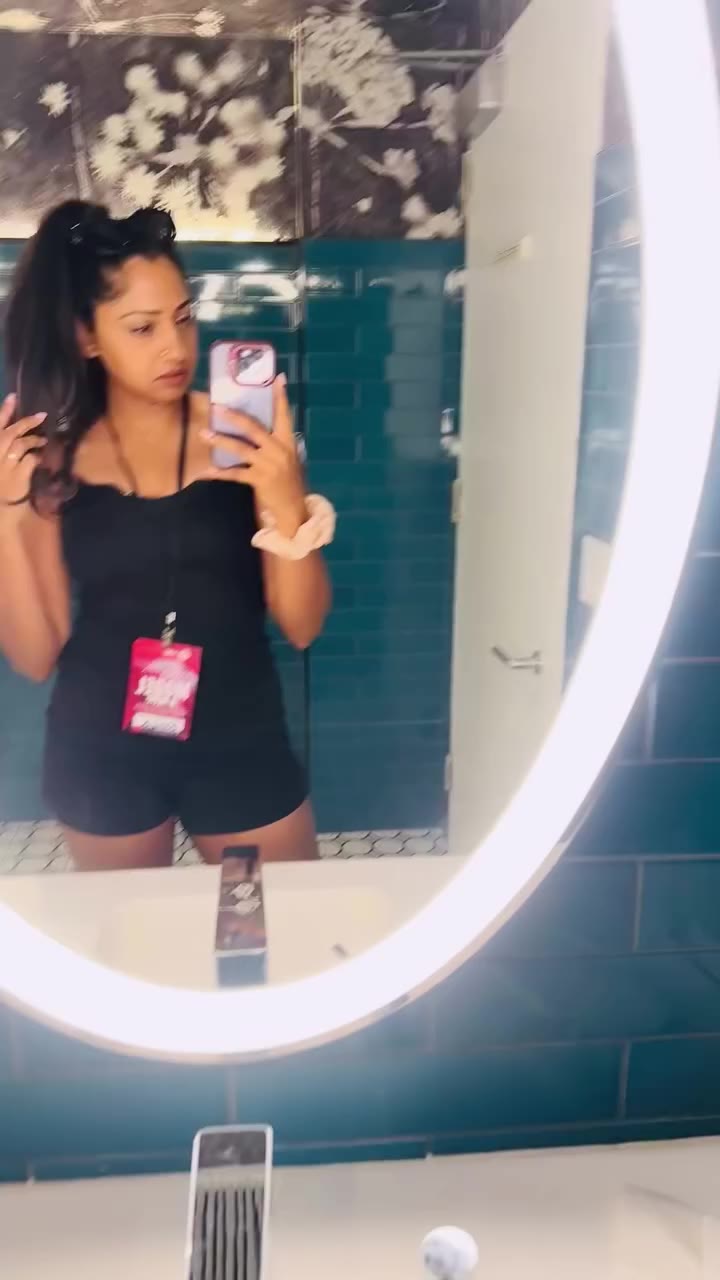 Before the runway, there’s the mirror. 💙 The few quiet moments backstage…