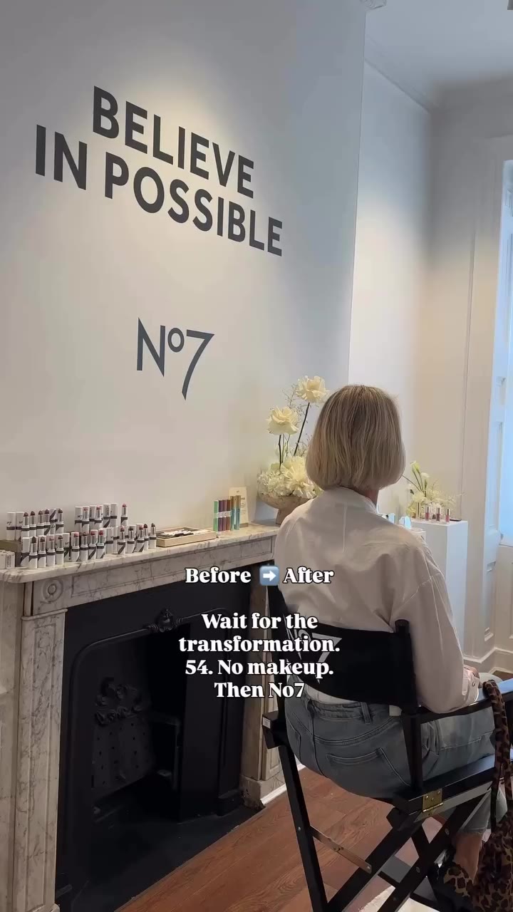 A makeover day with No7! From my makeup free face at 54 to photoshoot ready …